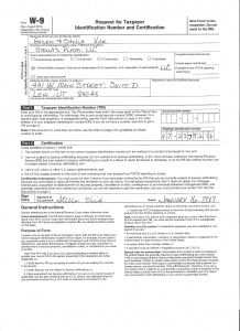 W9 Federal ID